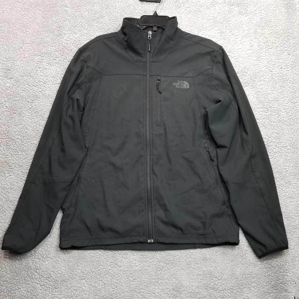 The North Face Men's Black Apex Bionic Windwall Softshell Full Zip Jacket Large